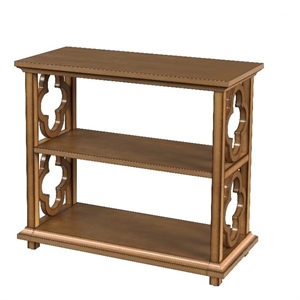 paloma 3 tier bookcase - tan/light brown