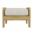 Butler Monhegan Teak Wood Outdoor Ottoman - Natural