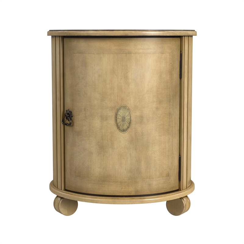 Butler Specialty Lawrie Antique Beige Drum End Table