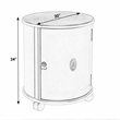 Butler Specialty Lawrie Antique Beige Drum End Table