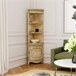 Butler Dowling 1 Door Corner Cabinet - Antique Beige