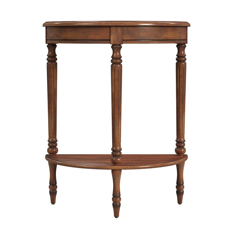 Butler Bellini  Antique Cherry Demilune Console Table