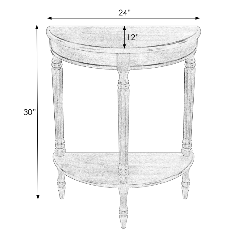 Butler Specialty Company Bellini Demilune Console Table - Cherry Brown