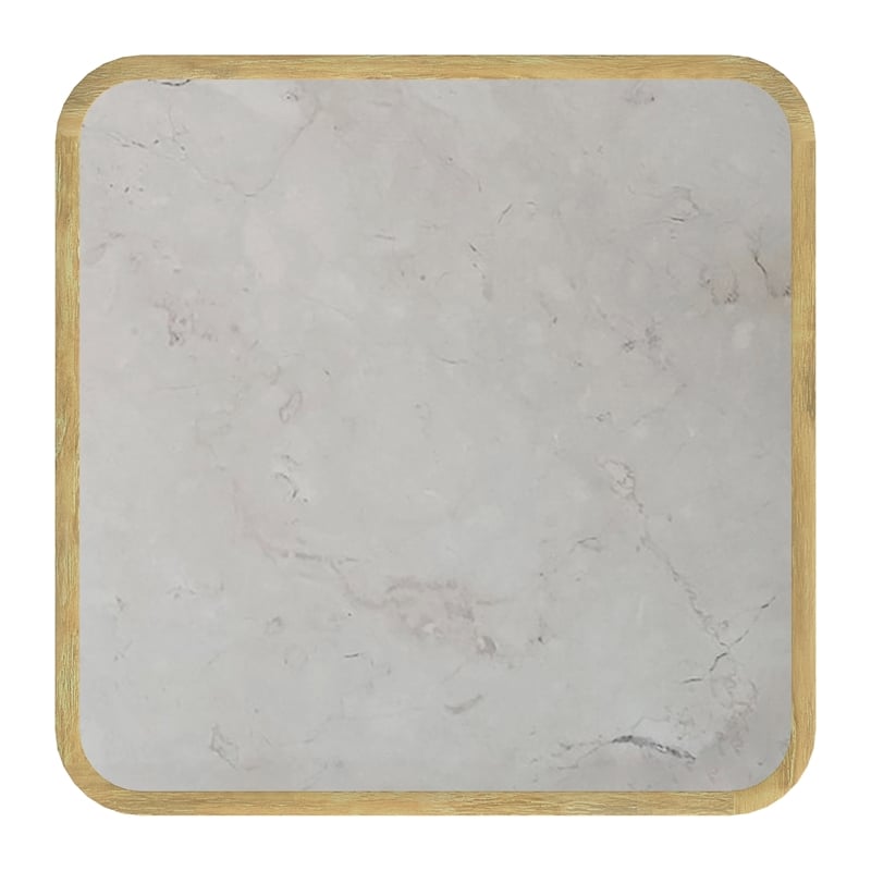 Butler Specialty Company Monhegan Outdoor Teak And Marble Coffee Table - Natural