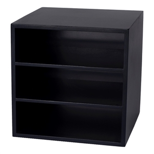 butler specialty company cornelius stackable bookcase organizer - navy blue