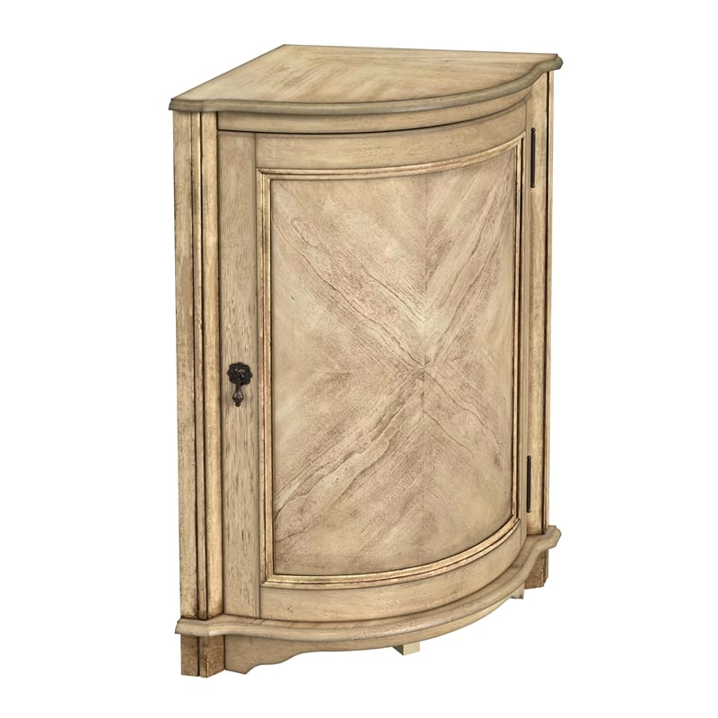 Butler Specialty Company Durham Wood Corner Accent Cabinet - Beige