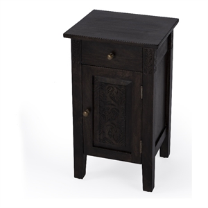 Butler Specialty Company Switra Solid Wood Accent Table - Dark Brown