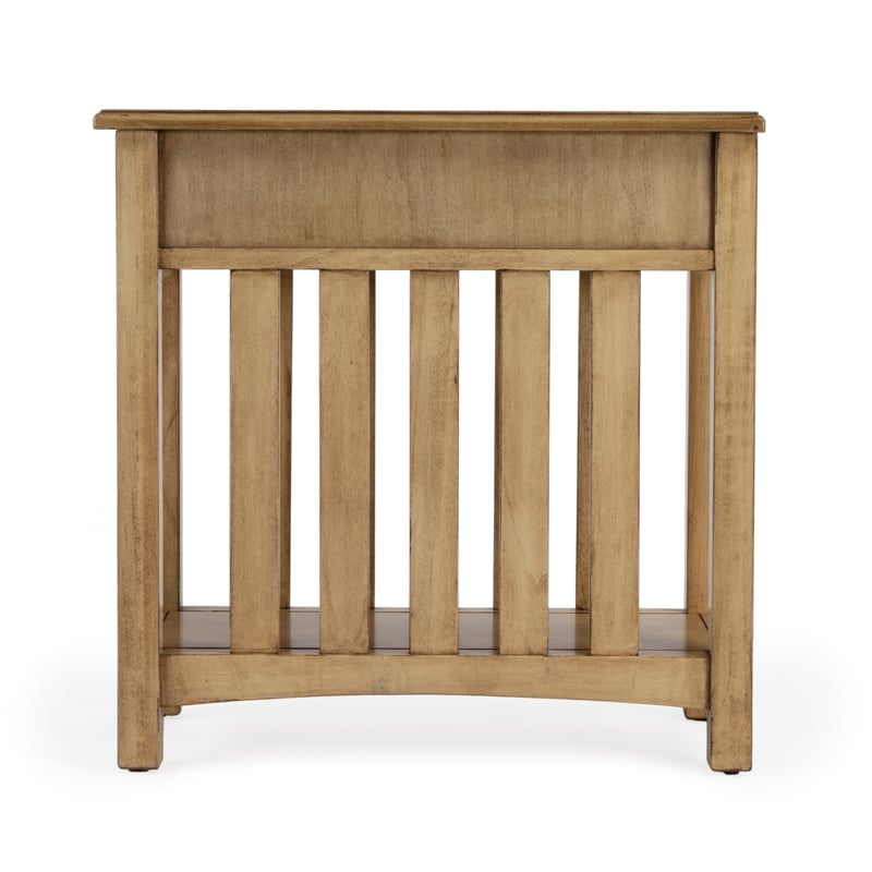 Butler Specialty Company Larina Shaker One Drawer Side Table - Antique Beige
