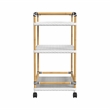 Butler Specialty Company Tobias Outdoor Rattan Bar Cart - Black And White