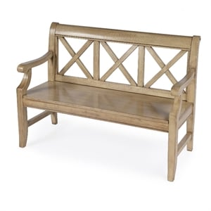 Butler Specialty Company Gerrit Wooden 44&quotW Bench - Antique Beige