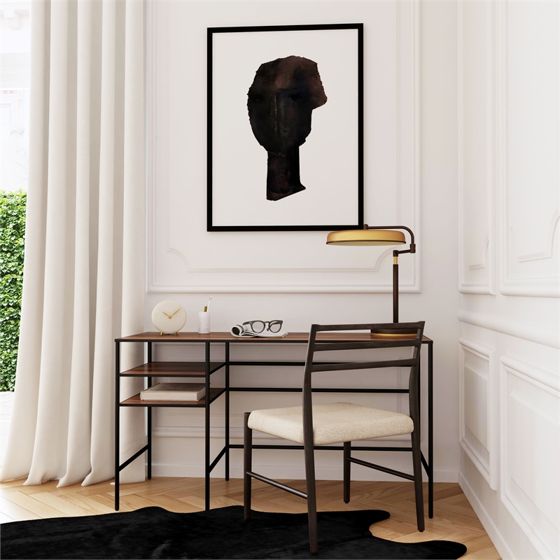 Butler Specialty Company Jensen Iron And Wood Writing Desk - Natural Mango