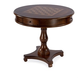 Butler Specialty Company Fredrik 34&quotD Round Wood Game Table - Antique Cherry