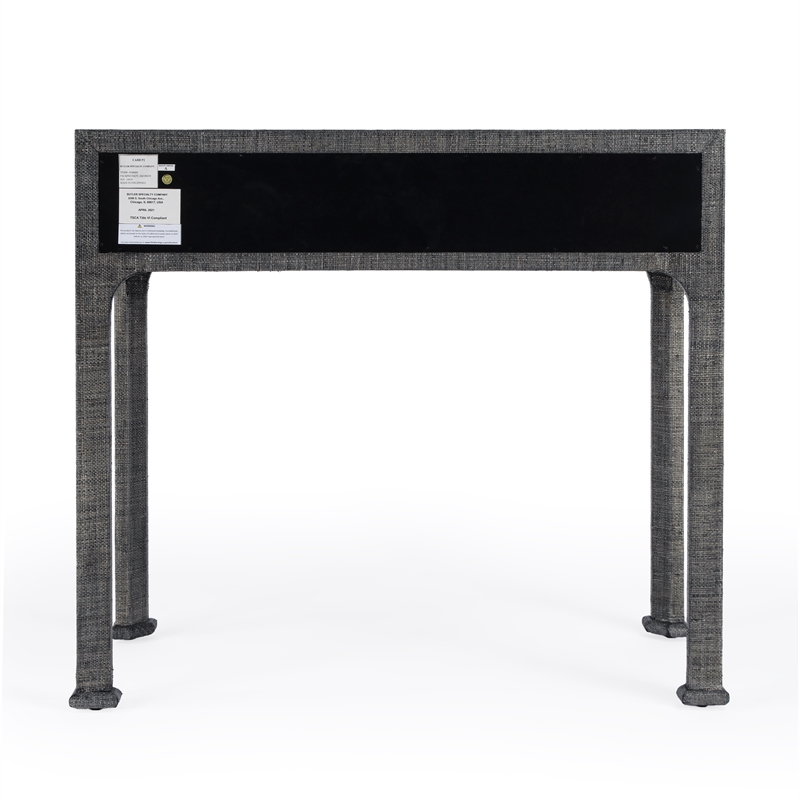 Butler Specialty Company Chatham Raffia Console Table - Charcoal