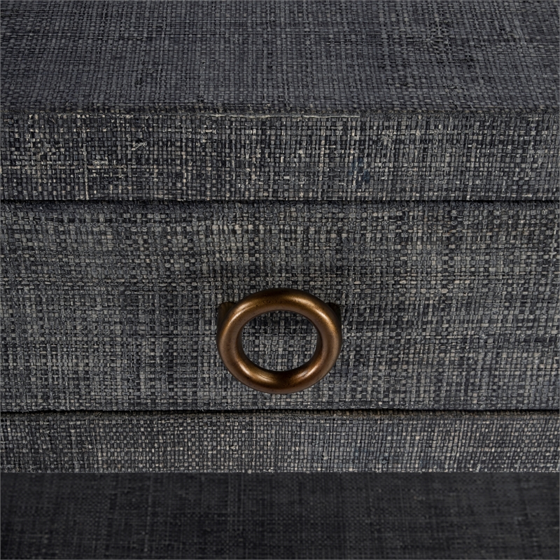 Butler Specialty Company Chatham Raffia Nightstand - Charcoal