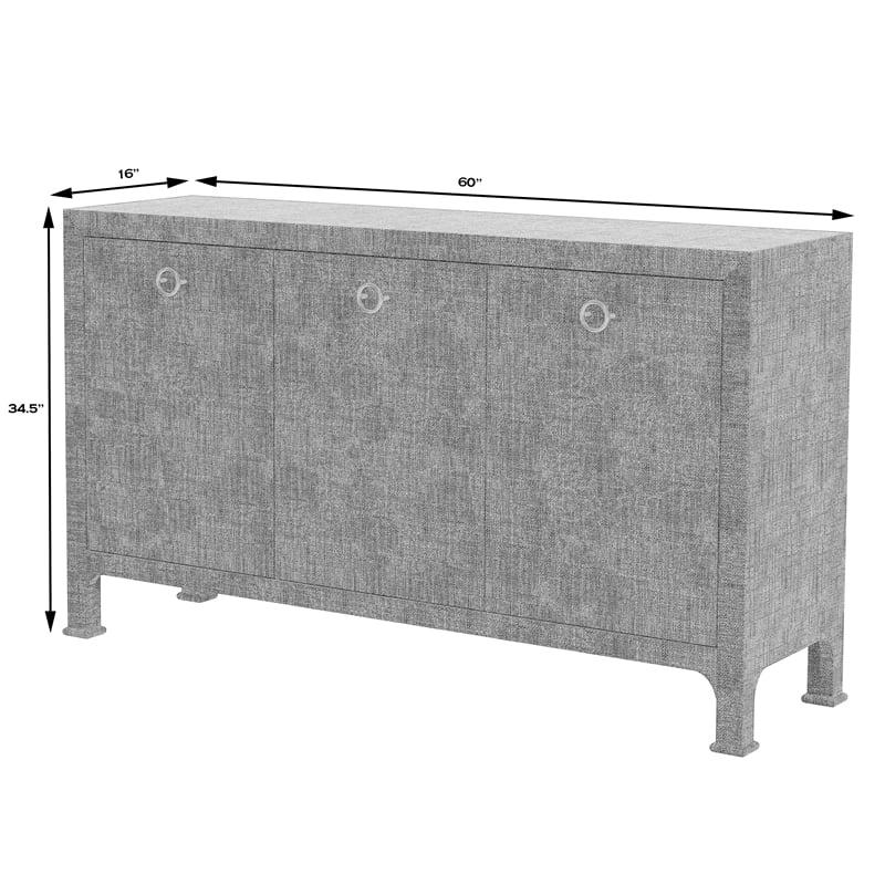 Butler Specialty Company Chatham 3-Door Raffia 60