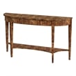 Butler Specialty Company Astor Burl Wood Demilune Console Table - Brown