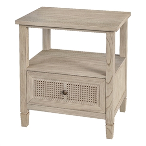 Butler Specialty Company Flagstaff 1 Drawer Cane and Wood Nightstand - Natural