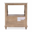 Butler Specialty Company Mabel Marble And Wood 1 Drawer Nightstand - Tan/Beige