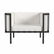 Butler Specialty Company Norway Outdoor Club Chair - Black And White