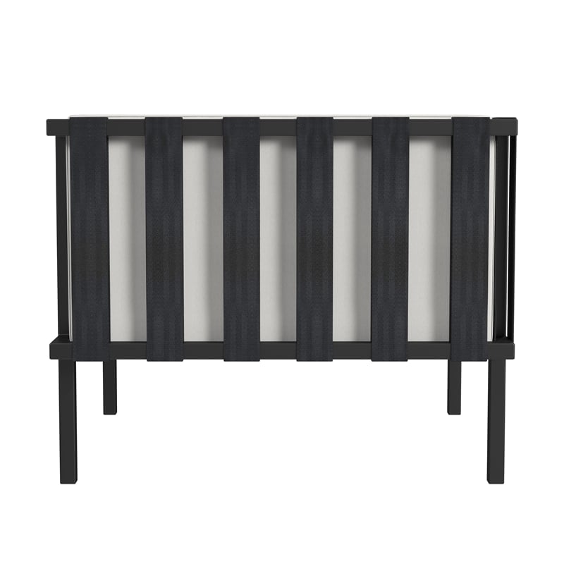 Butler Specialty Company Norway Outdoor Club Chair - Black And White