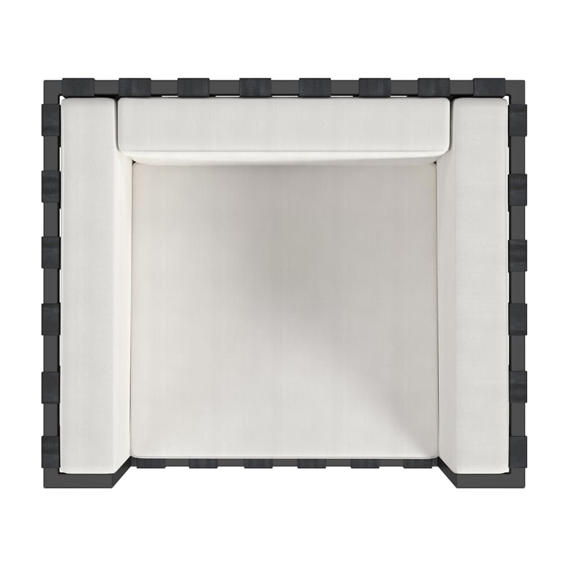 Butler Specialty Company Norway Outdoor Club Chair - Black And White