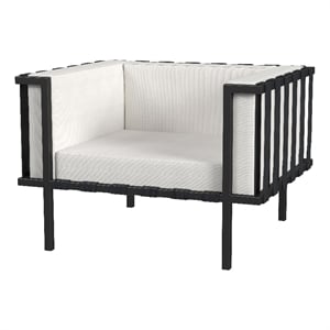 Butler Specialty Company Norway Outdoor Club Chair - Black And White