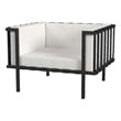 Butler Specialty Company Norway Outdoor Club Chair - Black And White