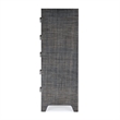 Butler Specialty Company Bar Harbor 5 Drawer Raffia Dresser - Charcoal Gray
