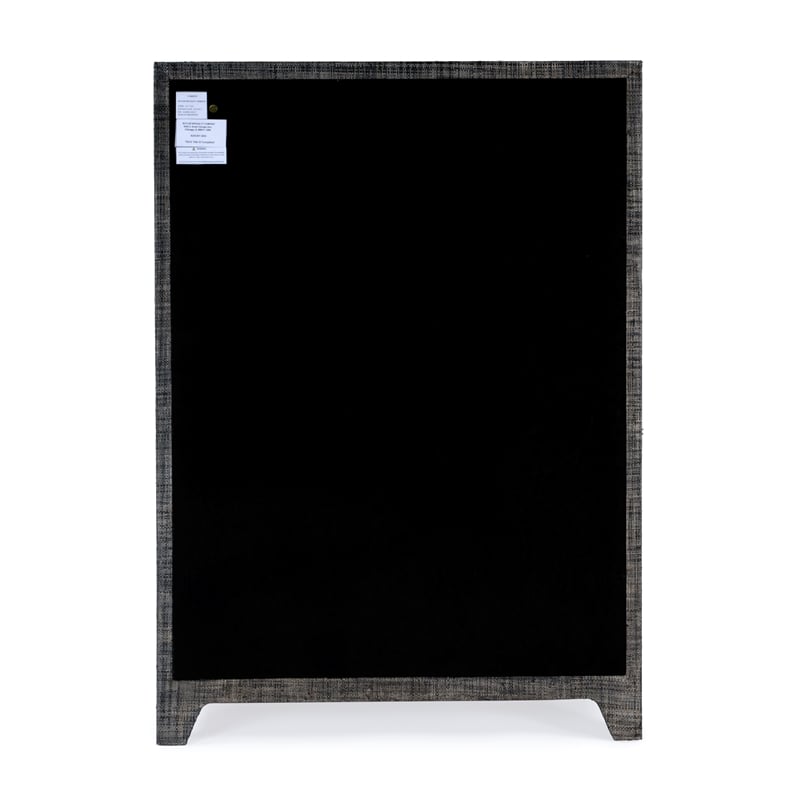 Butler Specialty Company Bar Harbor 5 Drawer Raffia Dresser - Charcoal Gray