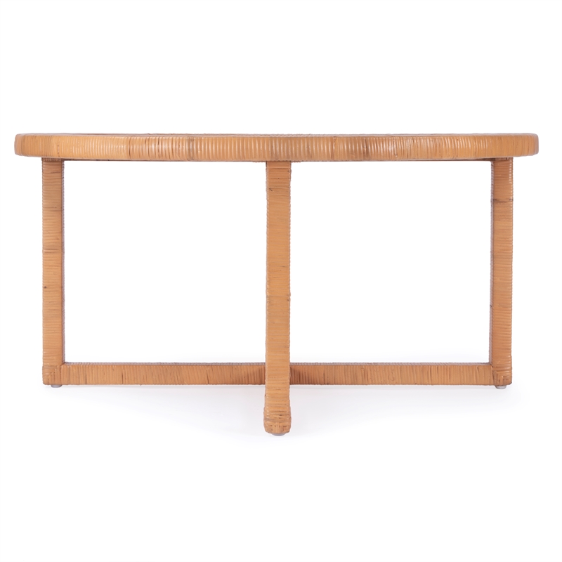 Butler Specialty Company Captiva Rattan Round Coffee Table - Natural Rattan