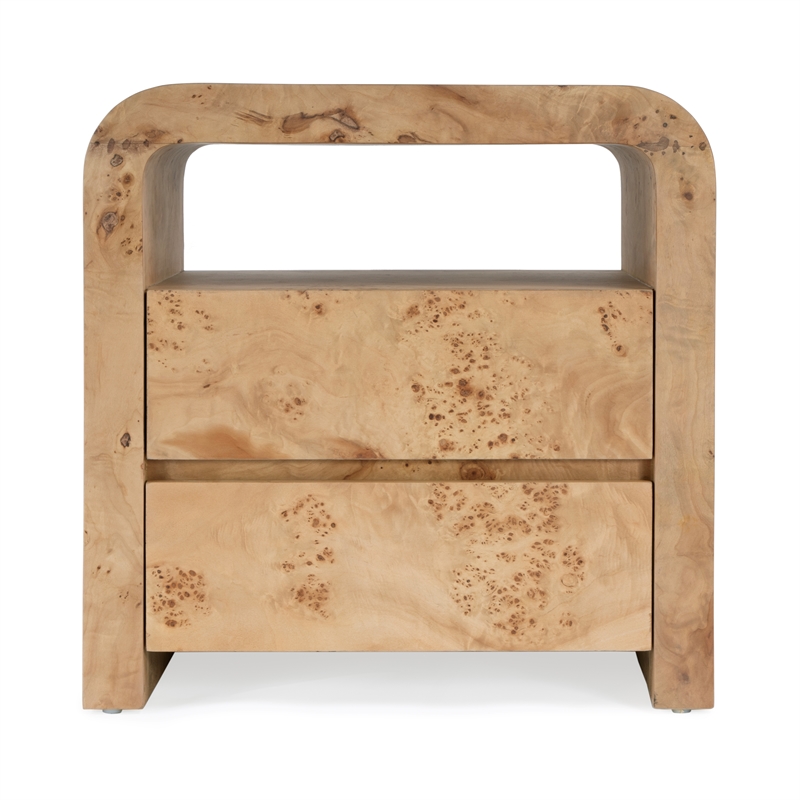 Butler Specialty Company Cora 2 Drawer Nightstand - Light Burl