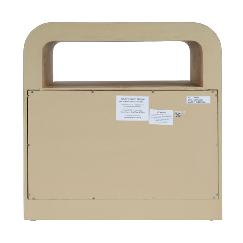 Butler Specialty Company Cora 2 Drawer Nightstand - Light Burl