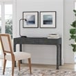 Butler Specialty Company Chatham Raffia And Wood 2-Drawer Desk - Charcoal Raffia