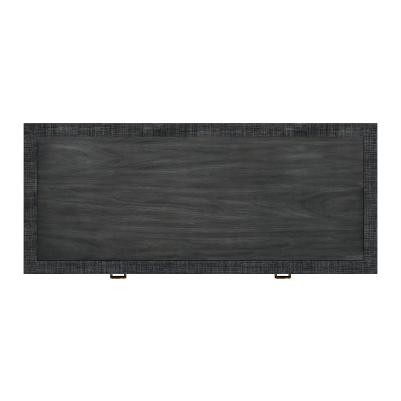 Butler Specialty Company Chatham Raffia And Wood 2-Drawer Desk - Charcoal Raffia