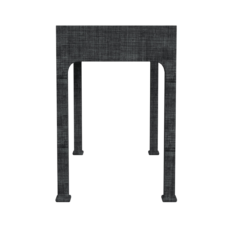 Butler Specialty Company Chatham Raffia And Wood 2-Drawer Desk - Charcoal Raffia
