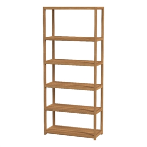 Butler Specialty Company Lark 5 Tier 30Wx75H Etagere Bookcase - Light Brown
