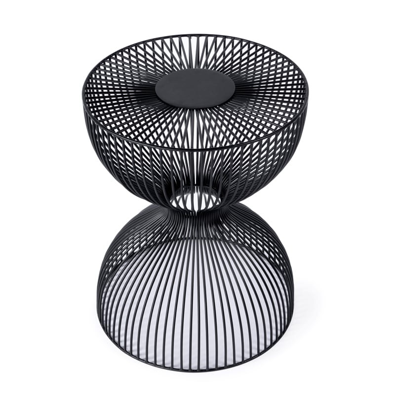 Butler Specialty Company Nicola Outdoor Contemporary Metal Side Table In Black
