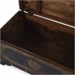 Butler Specialty Company Nador Brass Inlay Trunk Coffee Table - Antique Coffee