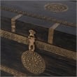 Butler Specialty Company Nador Brass Inlay Trunk Coffee Table - Antique Coffee