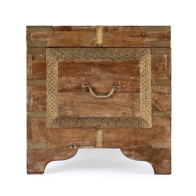 Butler Specialty Company Nador Wood Storage Trunk Coffee Table In Brown