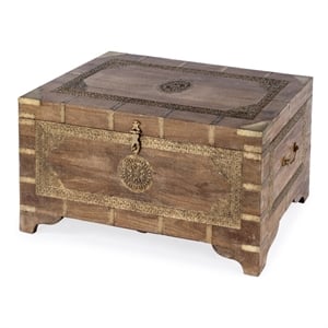 Butler Specialty Company Nador Wood Storage Trunk Coffee Table In Brown