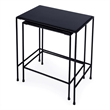 Butler Specialty Company Outdoor Granite Stone & Iron Nesting Table In Black
