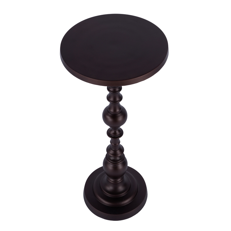 Butler Specialty Company Darien Outdoor Round Pedestal Side Table - Bronze