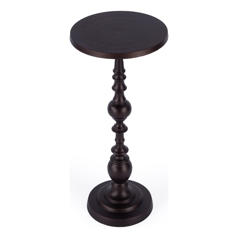 Butler Specialty Company Darien Outdoor Round Pedestal Side Table - Bronze