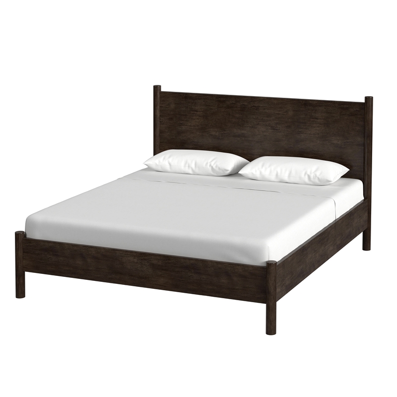Butler Specialty Company Lennon Rounded Leg King Bed - Soft Brown