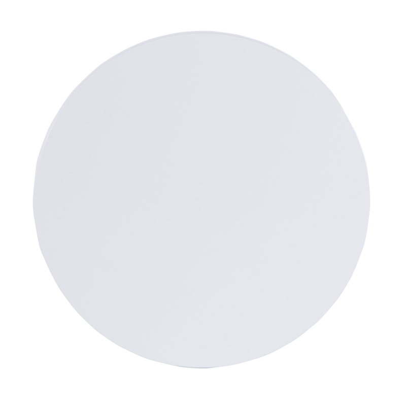 Butler Specialty Company Landon Outdoor Round Metal Pedestal Side Table - Ivory