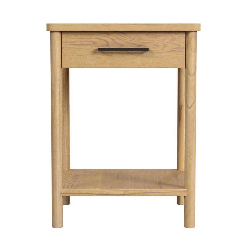 Butler Specialty Company Lennon 1 Drawer Rounded Leg Wood Nightstand - Natural