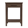 Butler Specialty Company Lennon 1 Drawer Rounded Leg Wood Nightstand -Soft Brown
