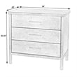 Butler Specialty Company Lennon 3-Drawer Rounded Leg Wood Dresser - Natural