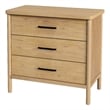 Butler Specialty Company Lennon 3-Drawer Rounded Leg Wood Dresser - Natural